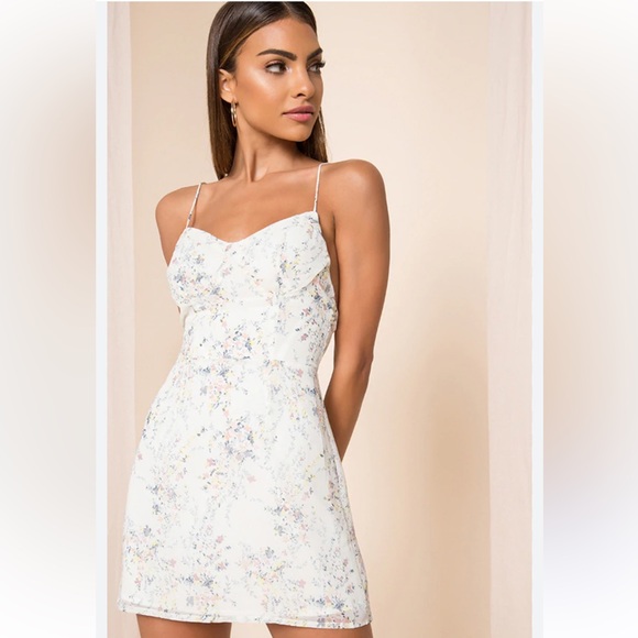Superdown Eliena floral mini low back dress - Picture 2 of 8